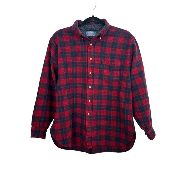 Pendleton Tops - VTG Pendleton Macduff Tartan Shirt Womens XL Plaid Wool Collared Button Down
